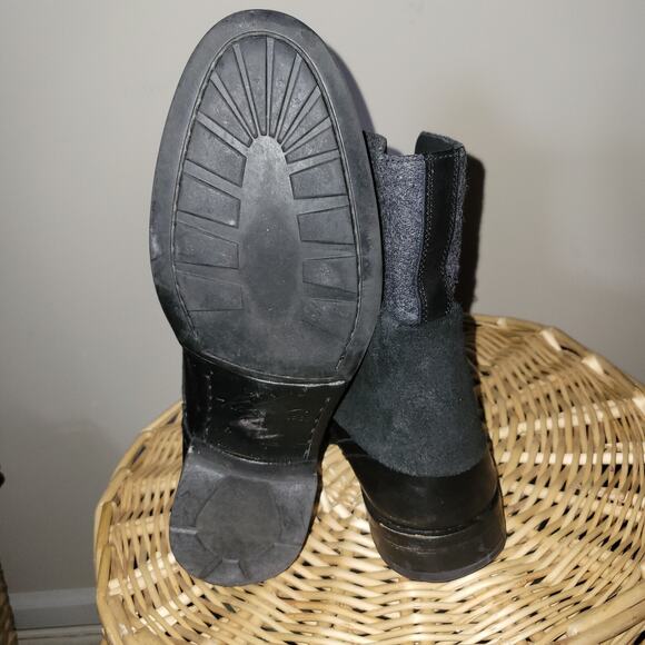 Mens Black Leather Boots Mind Overmatter Size 8.5 US Kenneth Cole M62709 Combat main image 10